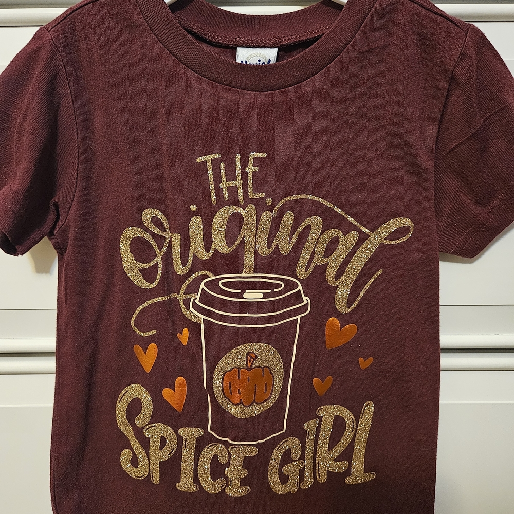 Burgundy Spice Girl Kids T-Shirt